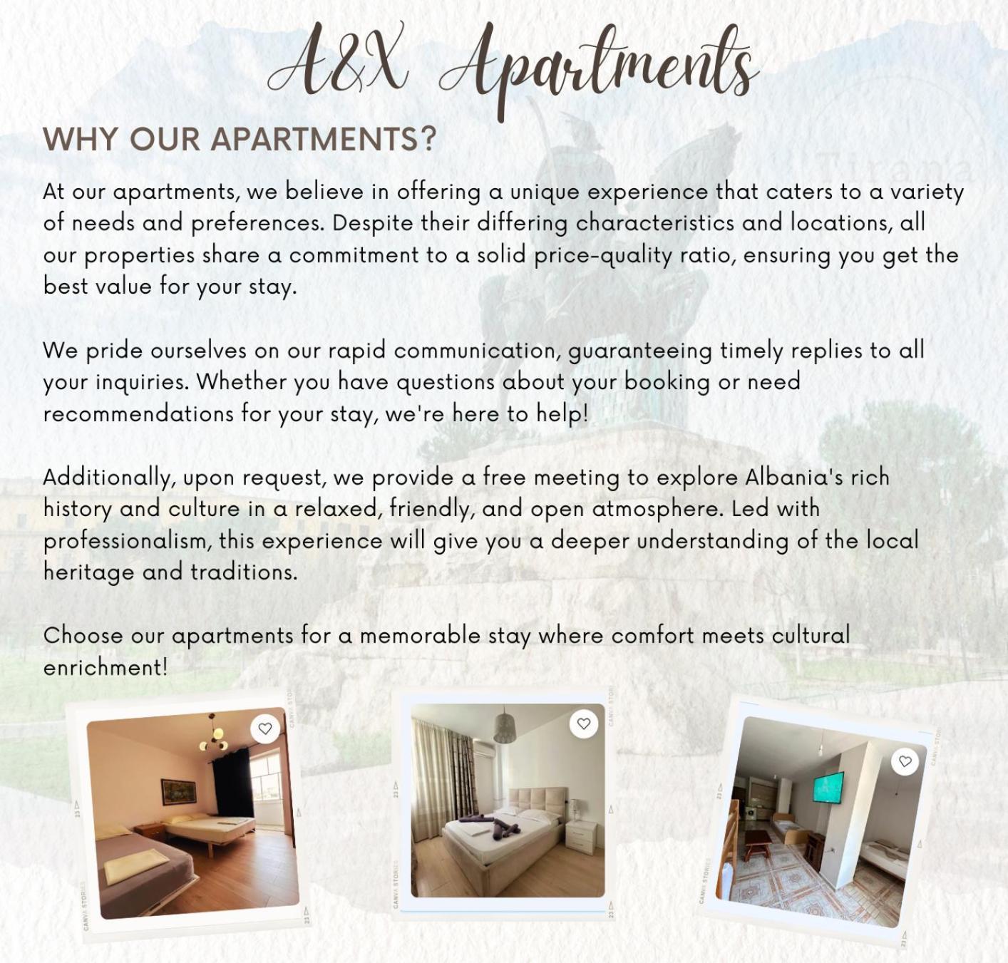 A&X Cozy And Tranquil Apartment - 24H Self Check-In Tirana Exterior photo